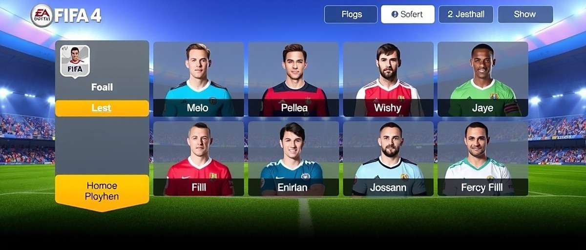 FIFA Online 4 player selection FIFA Online 4 screenshot showing player selection interface with various football stars